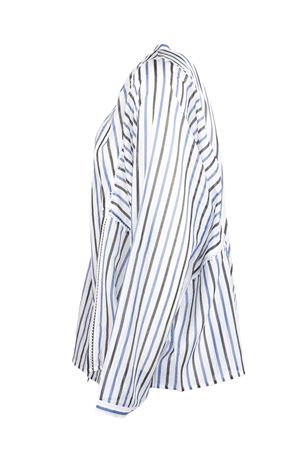 Camicia a righe verticali in misto cotone e seta SEMI COUTURE | Y6SK60RG104